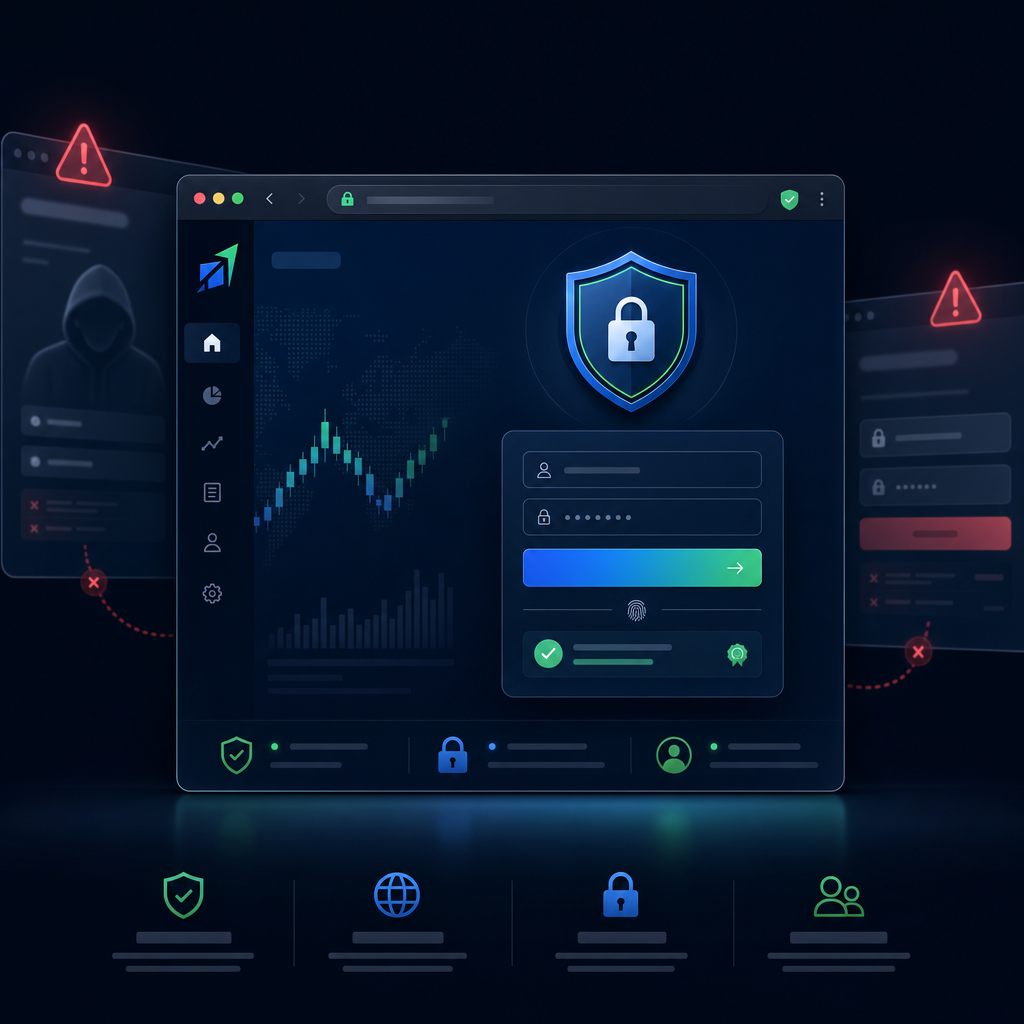 Pantalla de IQ Option login en el sitio oficial